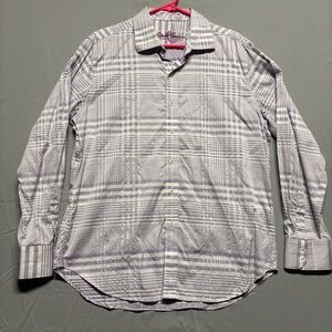 Robert Graham Purple Plaid Dress Shirt